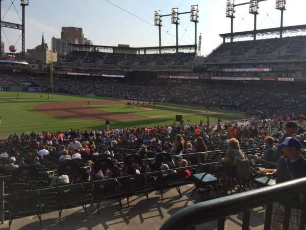 Comerica Park, section: 138A, row: A, seat: 1