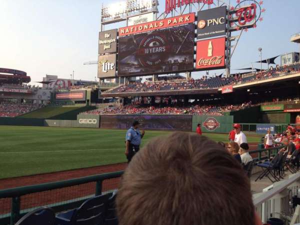 Nationals Park, section: 133, row: D, seat: 15