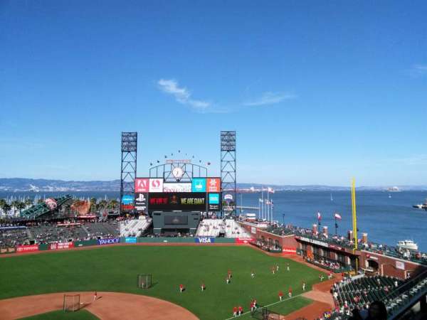 Oracle Park, section: VR307, row: 4, seat: 7