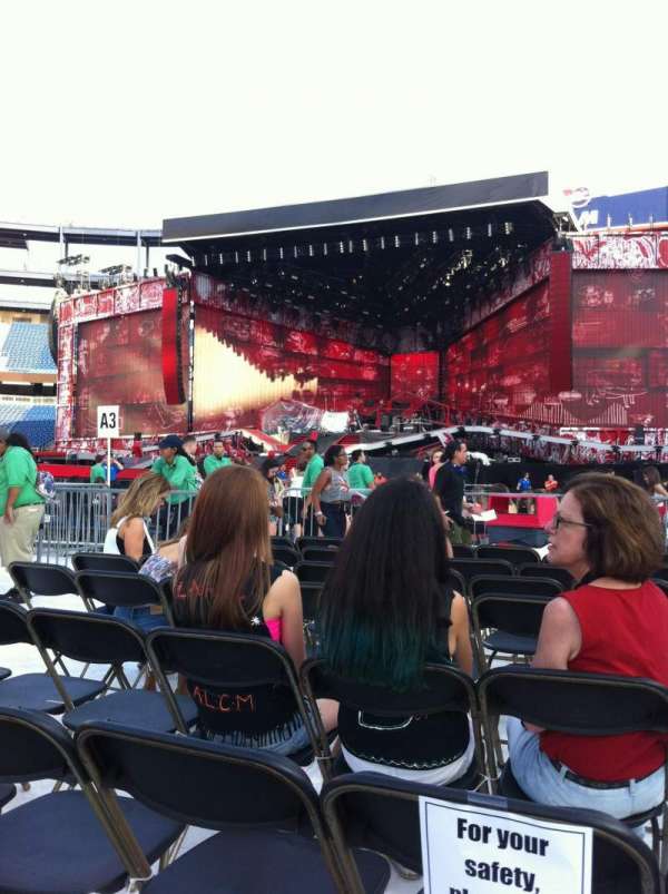 Gillette Stadium, section: Floor B2, row: 8, seat: 21