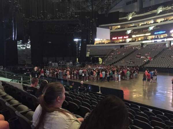 American Airlines center, section: 118, row: J, seat: 1
