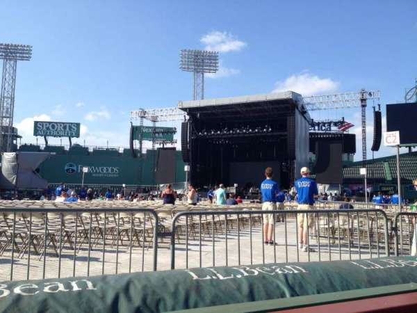 Fenway Park, section: Field Box 14, row: 2, seat: 2