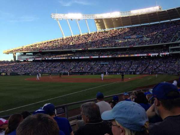 Kauffman Stadium, section: 110, row: G, seat: 8