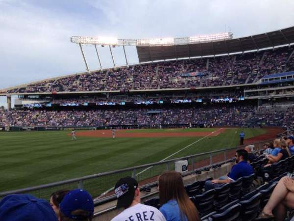Kauffman Stadium, section: 112, row: J, seat: 1