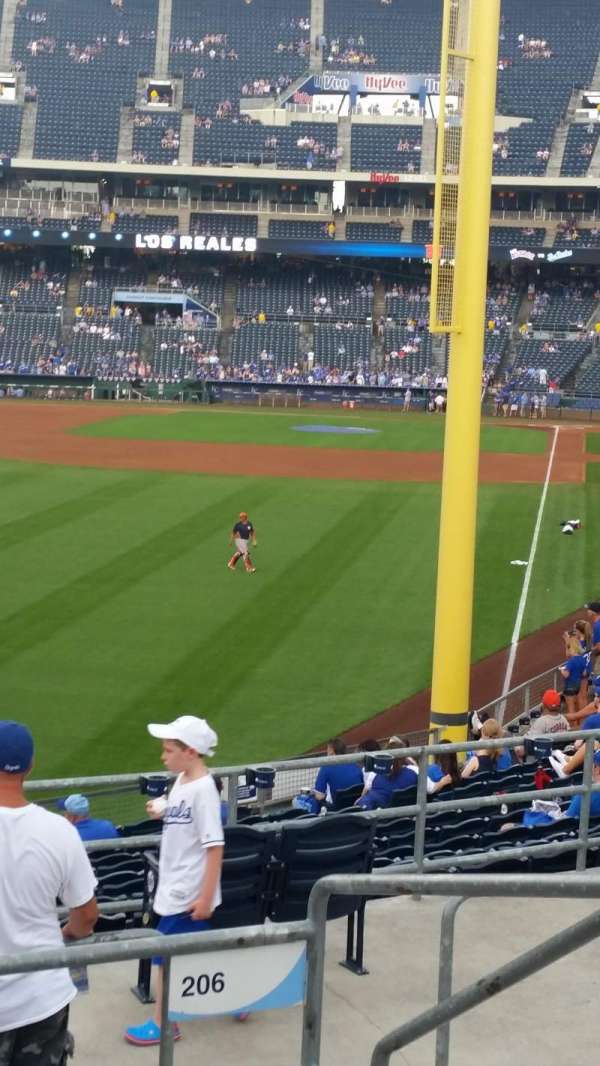 Kauffman Stadium, section: 206