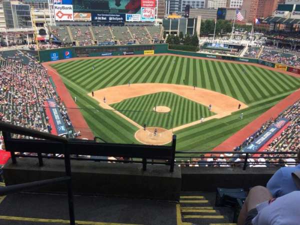 Progressive Field, section: 553, row: J, seat: 20