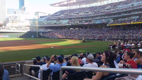 Target Field, section: 15, row: 8, seat: 1