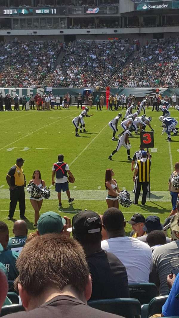 Lincoln Financial Field, section: 105, row: 5, seat: 6