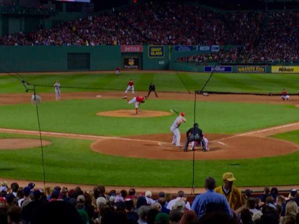 Fenway Park, section: Loge Box 133, row: KK, seat: 1