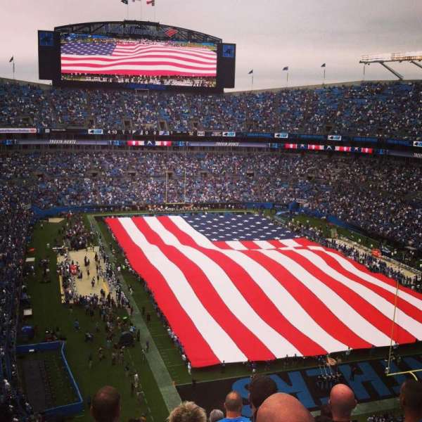 Bank of America Stadium, section: 531, row: 9, seat: 18