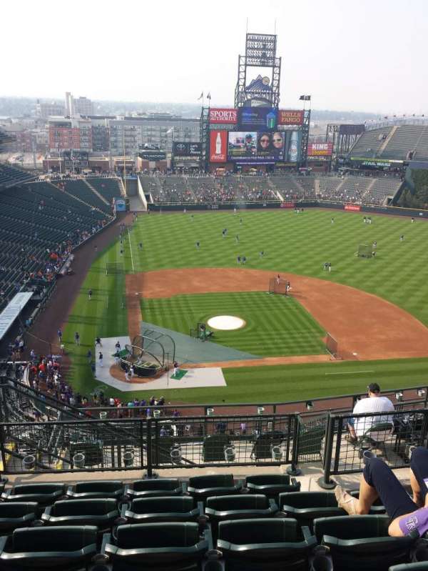 Coors Field, section: U326, row: 15, seat: 17