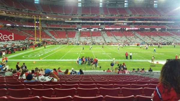 State Farm Stadium, section: 133, row: 20, seat: 8
