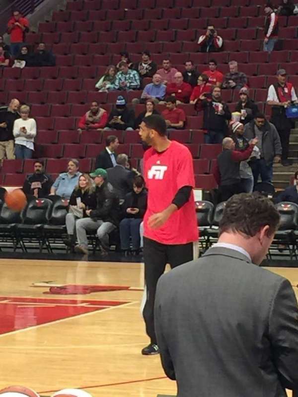 United Center, section: 101, row: 3