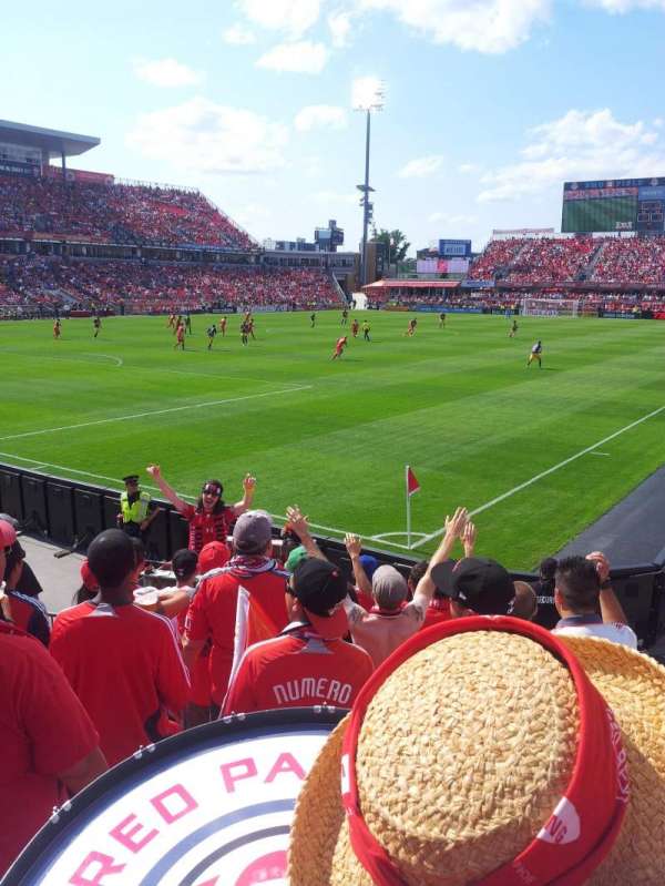 BMO Field, section: 112, row: 10ish, seat: 1-8
