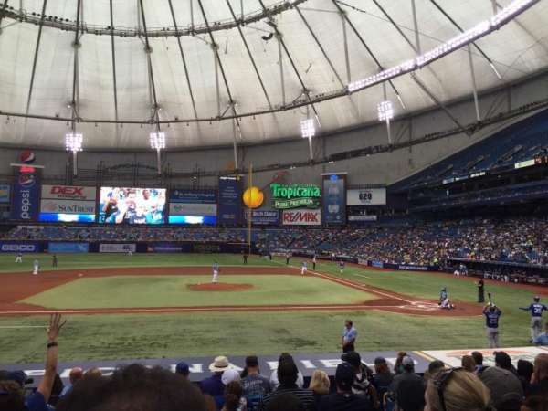 Tropicana Field, section: 113, row: V, seat: 7
