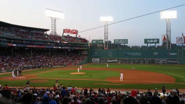 Fenway Park, section: Grandstand 15, row: 2, seat: 11