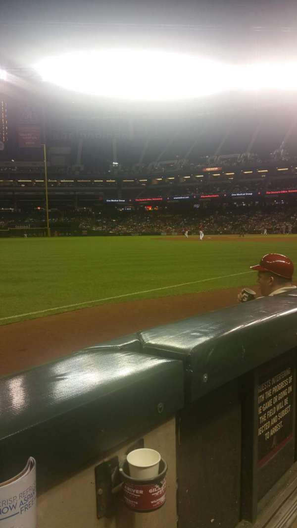 Chase Field, section: 134, row: 3, seat: 1