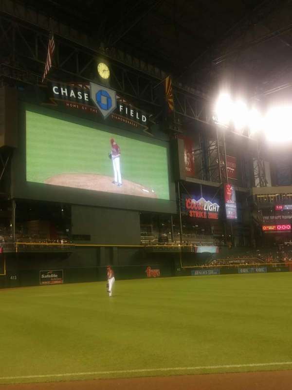 Chase Field, section: 134, row: 3, seat: 1