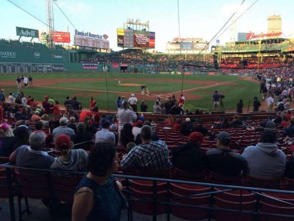 Fenway Park, section: Loge Box 133, row: BB, seat: 6