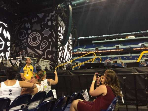 Lucas Oil Stadium, section: Floor C, row: 4, seat: 6