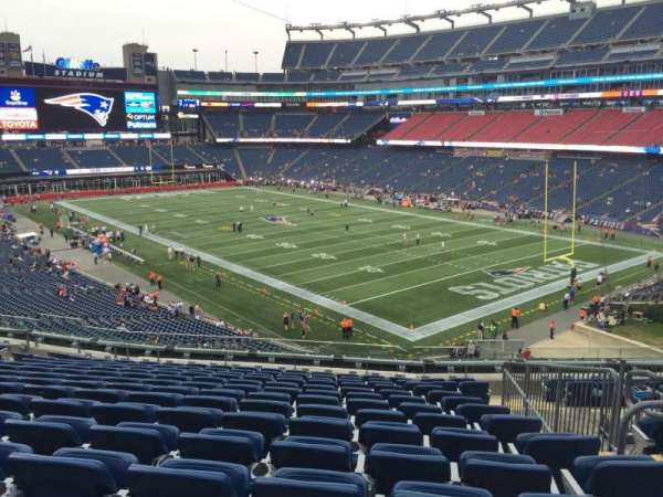 Gillette Stadium, section: 203, row: 14, seat: 4