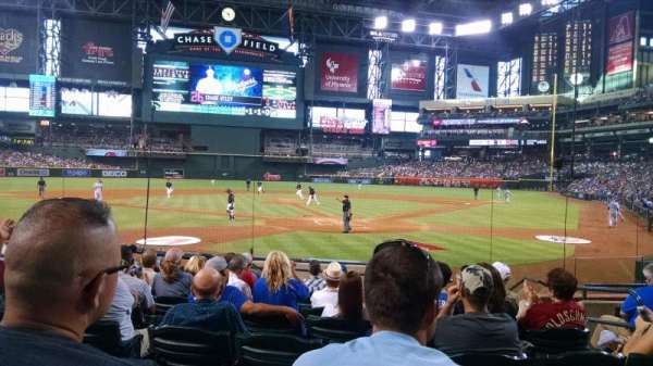 Chase Field, section: K, row: I, seat: 5