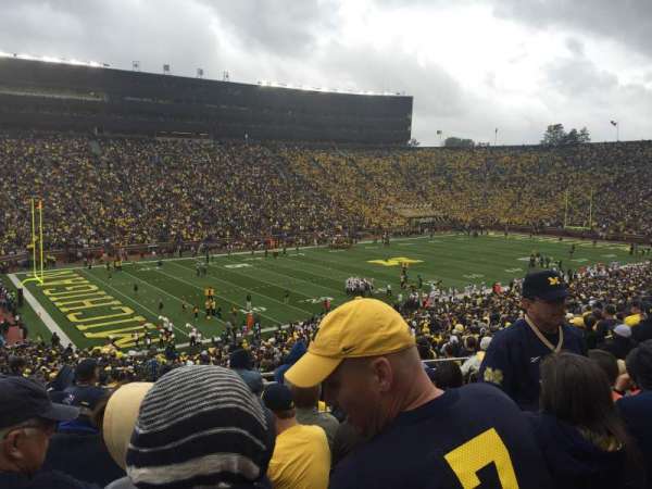 Michigan Stadium, section: 6, row: 63, seat: 20