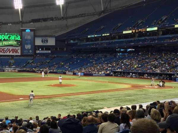 Tropicana Field, section: 121, row: Y, seat: 5