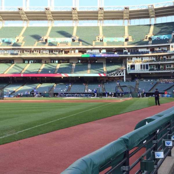 Progressive Field, section: 174, row: A, seat: 1