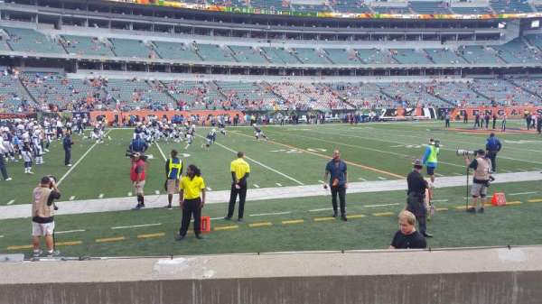 Paycor Stadium, section: 114, row: 4, seat: 6