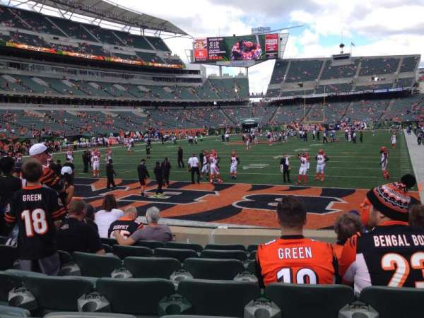Paycor Stadium, section: 150, row: 7, seat: 16