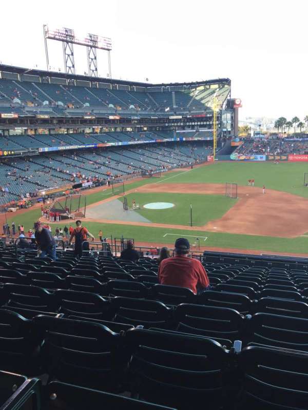 Oracle Park, section: 122, row: K, seat: 8