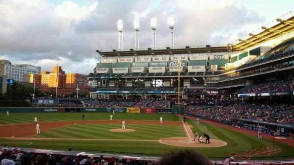 Progressive Field, section: 158, row: CC, seat: 4