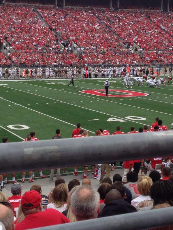 Ohio Stadium, section: 17AA, row: 11, seat: 7