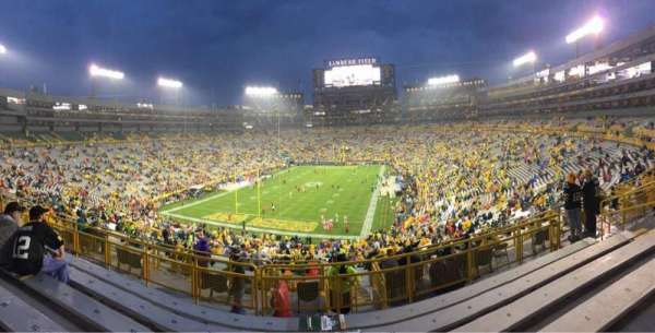 Lambeau Field, section: 304, row: 6, seat: 12