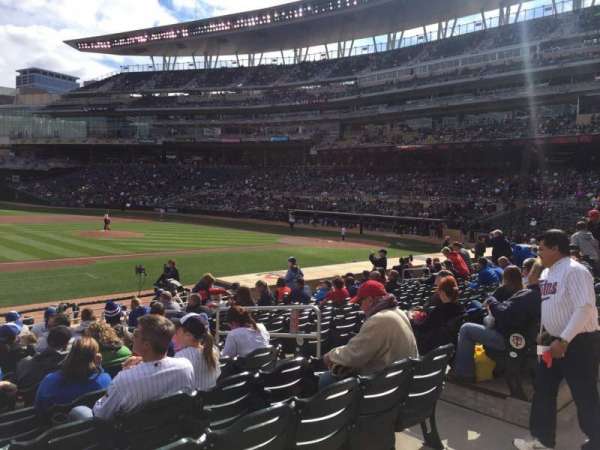 Target Field, section: 120, row: 1, seat: 20
