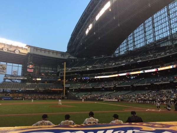 American Family Field, section: 122, row: 5, seat: 1