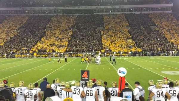 Kinnick Stadium, section: 105, row: 8, seat: 3