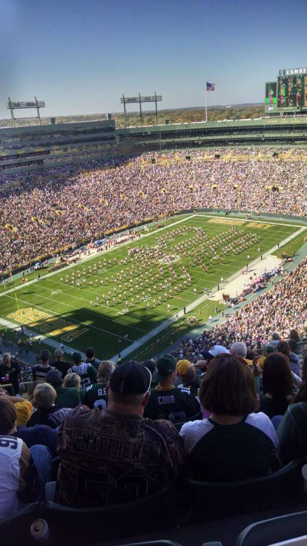Lambeau Field, section: 735s, row: 15, seat: 8