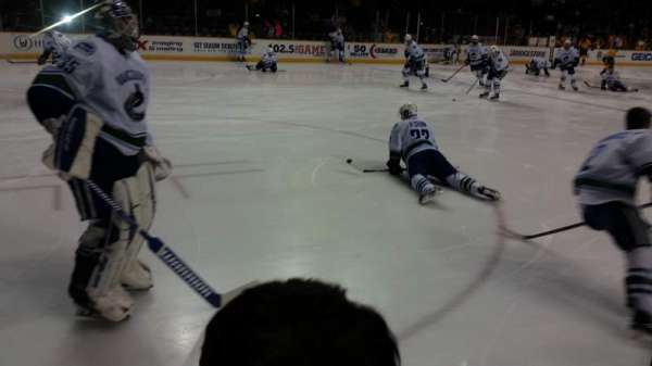 Bridgestone Arena, section: 114, row: AA, seat: 5