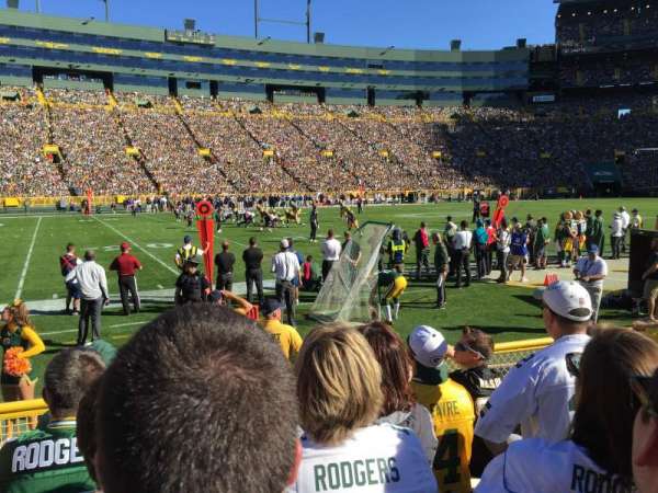 Lambeau Field, section: 114, row: 5, seat: 5