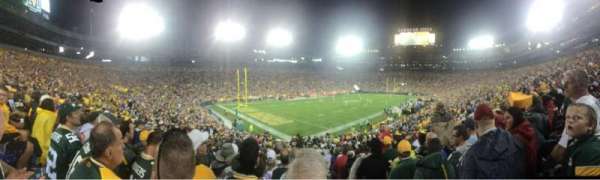 Lambeau Field, section: 108, row: 34, seat: 21