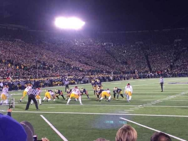 Notre Dame Stadium, section: Fl18, row: F, seat: 1
