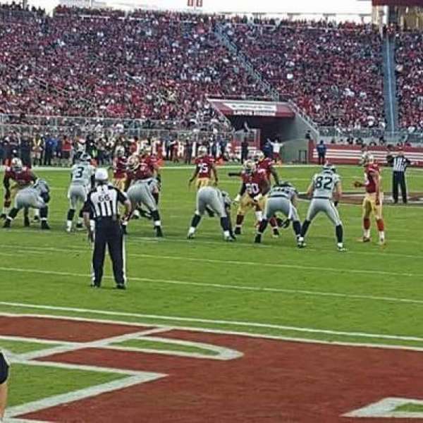 Levi's Stadium, section: 125, row: 1, seat: 26