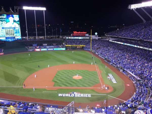 Kauffman Stadium, section: 413, row: V, seat: 2