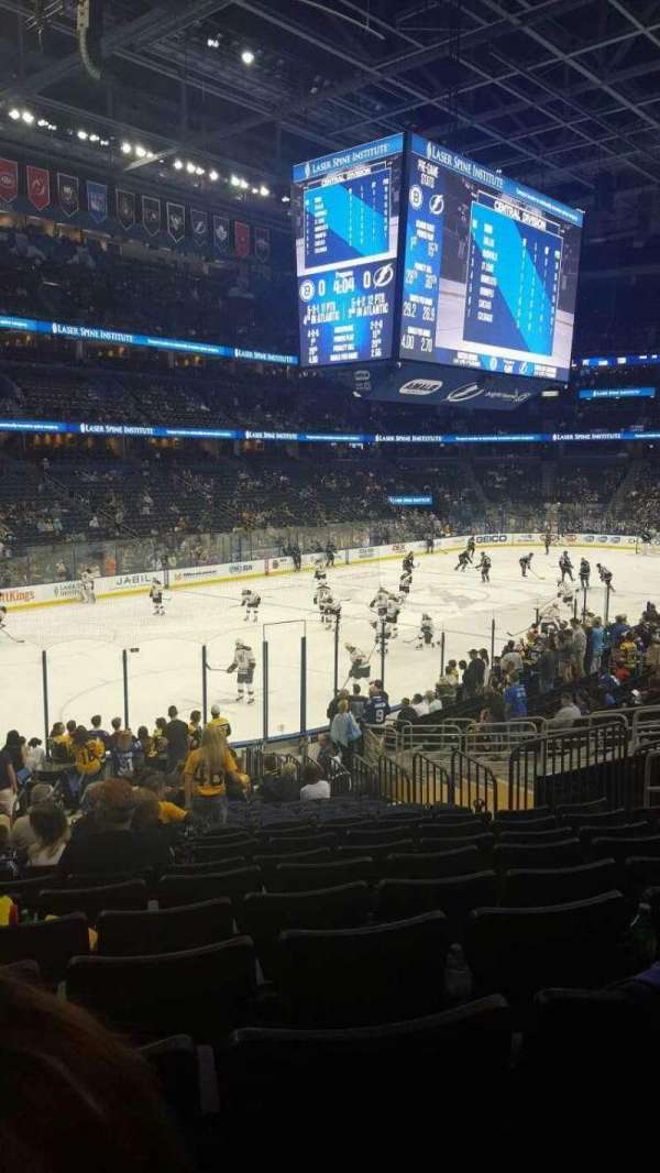Benchmark International Arena, section: 104, row: X, seat: 27