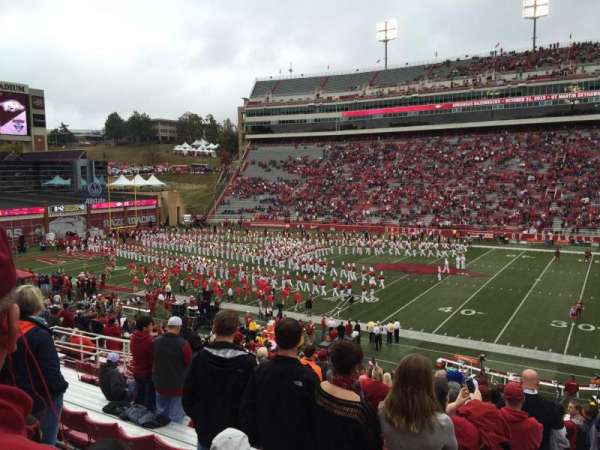 Razorback Stadium, section: W103, row: 32, seat: 16