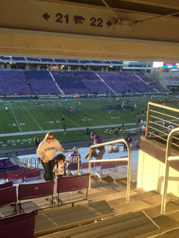 Bill Snyder Family Stadium, section: 21, row: 46, seat: 1