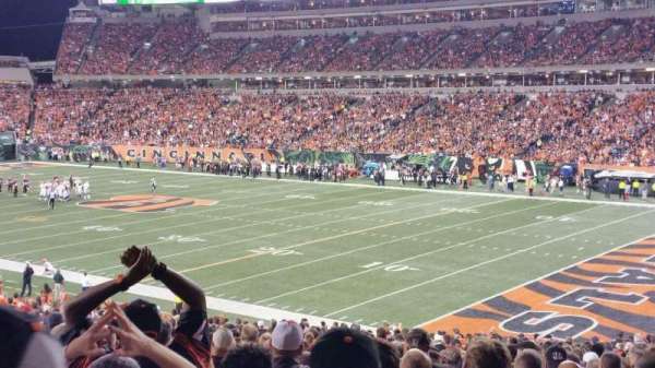 Paycor Stadium, section: 132, row: 35, seat: 10