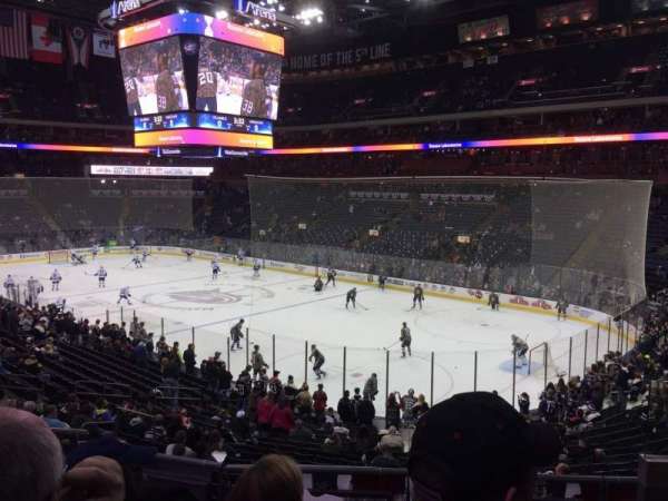 Nationwide Arena, section: 101, row: DD, seat: 3